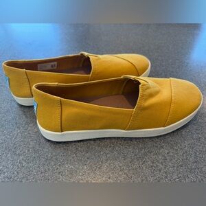 Toms Yellow Slip-On Shoes